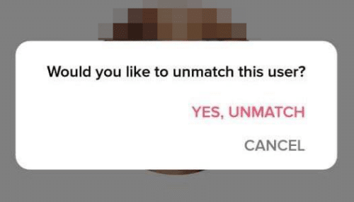 Tinder Unmatch